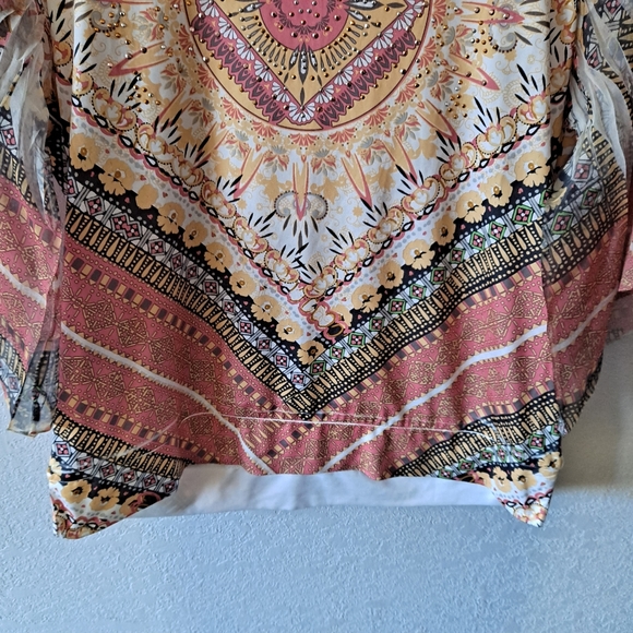 Style&Co. Peach bell sleeve Blouse - Picture 3 of 7